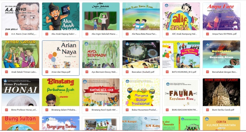 Buku Bacaan Literasi Untuk Anak Mi Al Azhar Menganti